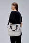 Zoozie Bags Bolsa Tote de Lona Gris